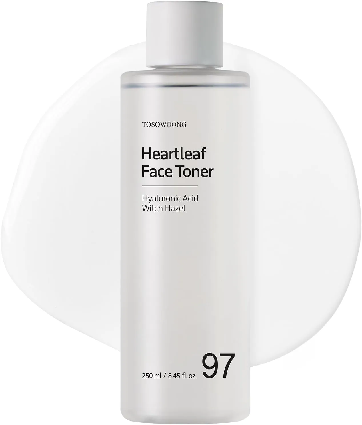 Heartleaf Face Toner with 970,200ppm Heartleaf Water, Centella, Hyaluronic Acid, Witch Hazel, Trouble Care, Acne-Prone, Calming, Hydrating, Purifying, Korean Skin Care, 250ml, 8.45 fl.oz.