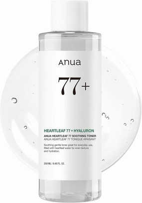 Heartleaf 77 Soothing Toner I Ph 5.5 Trouble Care, Calming Skin, Refreshing, Hydrating, Purifying, Cruelty Free, Vegan,(250Ml / 8.45 Fl.Oz.)