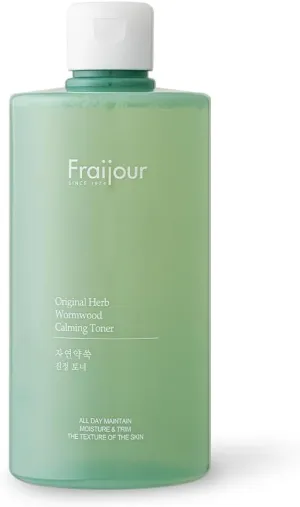 Herb Wormwood Calming Toner – Korean AHA BHA Exfoliating Toner for Sensitive, Oily & Acne-Prone Skin, Hydrating Low pH Pore Minimizer, Vegan, 16.9 fl.oz.