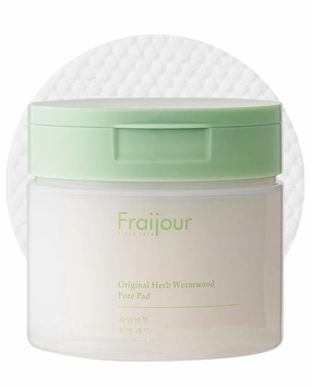 Herb Wormwood Pore Pads – Korean Exfoliating Face Toner Pad for Pore Tightening, Blackhead & Sebum Control, AHA BHA & Papaya, Low pH, Vegan, 60 Pads, 5.74 fl.oz.