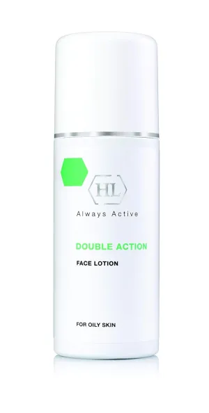 HL Holy Land Cosmetics Double Action Face Lotion 250 ml | Active Toner Enriched with Peppermint, Eucalyptus and Clove Oils | For Oily and Acne Prone Skin