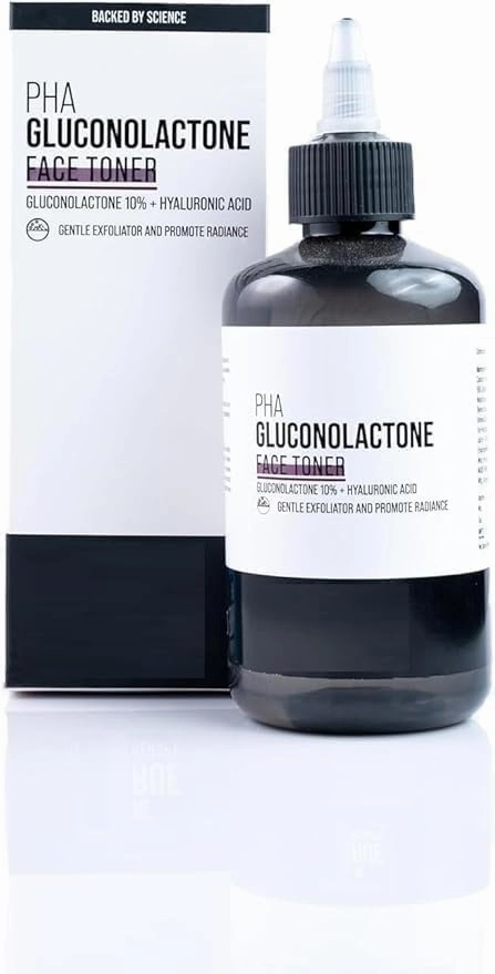 HN Gluconolactone 10%,Hyaluronic Acid&17 Amino Acid Complex Hydrating Toner,Face Care for Glowing Skin,Exfoliating Toner for Men and Women,All Skin Type -[200 ml] |.|