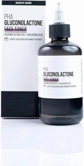 HN Gluconolactone 10%,Hyaluronic Acid&17 Amino Acid Complex Hydrating Toner,Face Care for Glowing Skin,Exfoliating Toner for Men and Women,All Skin Type -[200 ml] |.|