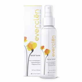 Home Health Everclen Facial Toner - 4 fl oz - Gentle Hydration Spray, Refreshing & Hydrating Spray, For Dry, Sensitive Skin - Non-GMO, Paraben-Free, Fragrance-Free, Vegan