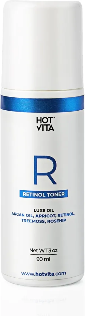 Hot Vita Retinol Body Toner – Nighttime Anti-Aging & Anti-Cellulite Formula with Natural, Skin-Safe Ingredients to Tighten Skin, Smooth Complexion & Enhance Radiance