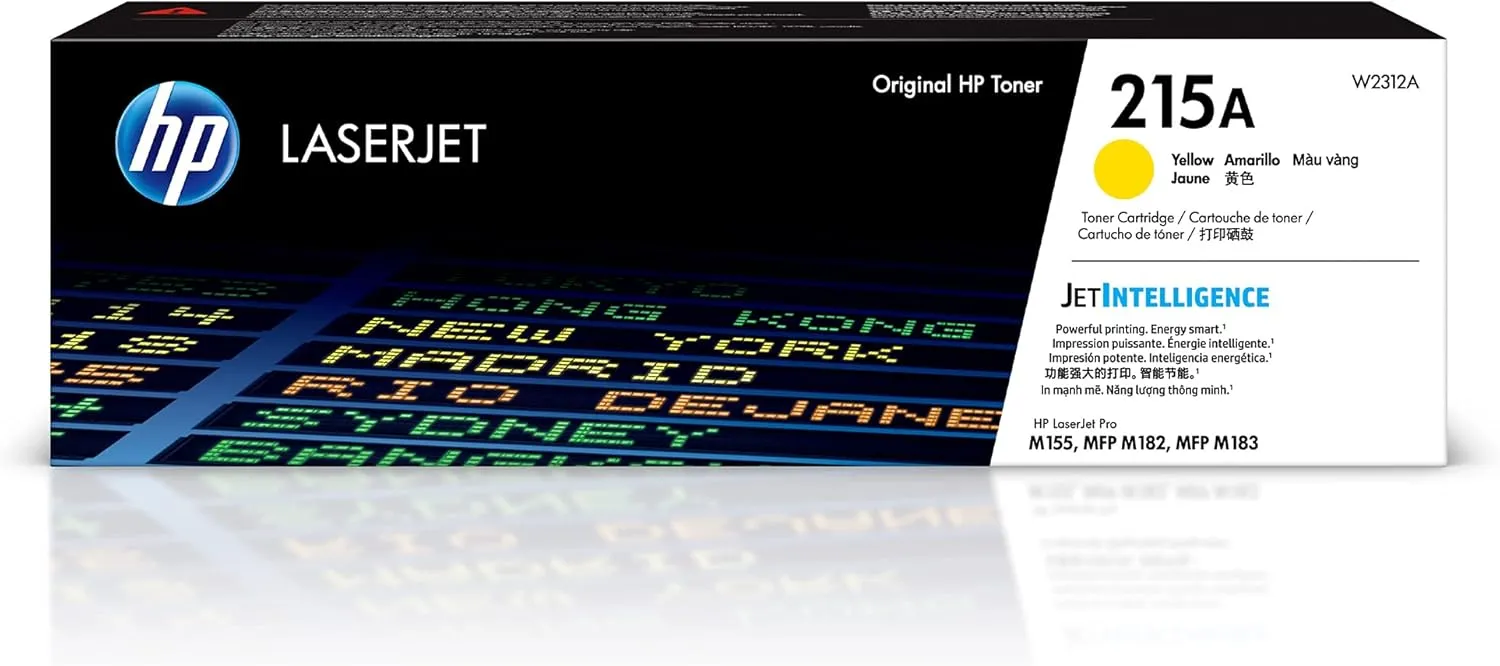 HP 215A Yellow Toner Cartridge for HP Printers | Works with Printer Series: Color LaserJet Pro M155, Color LaserJet Pro MFP M182, M183 | W2312A