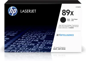 HP 89X Black High-yield Toner Cartridge for HP Printers | Works with Printer Series: LaserJet Enterprise M507, LaserJet Enterprise MFP M528 | CF289X