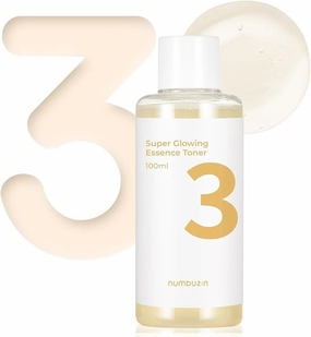 HR No.3 Super Glowing Essence Toner | Fermented Ingredients, Niacinamide, Galactomyces, glowy Skin Radiance | Korean Skin Care for Face - 100ml