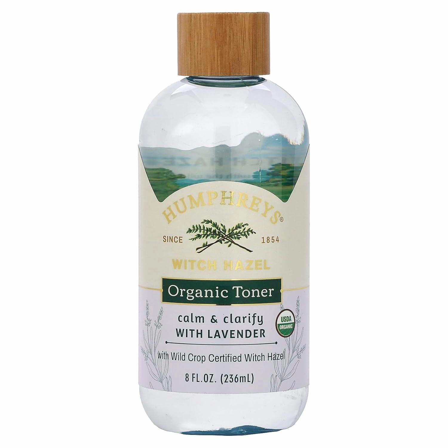 Humphreys Calm Clarify Witch Hazel   Lavender Organic Toner Fl Oz., 8 Ounce (Pack of 1)