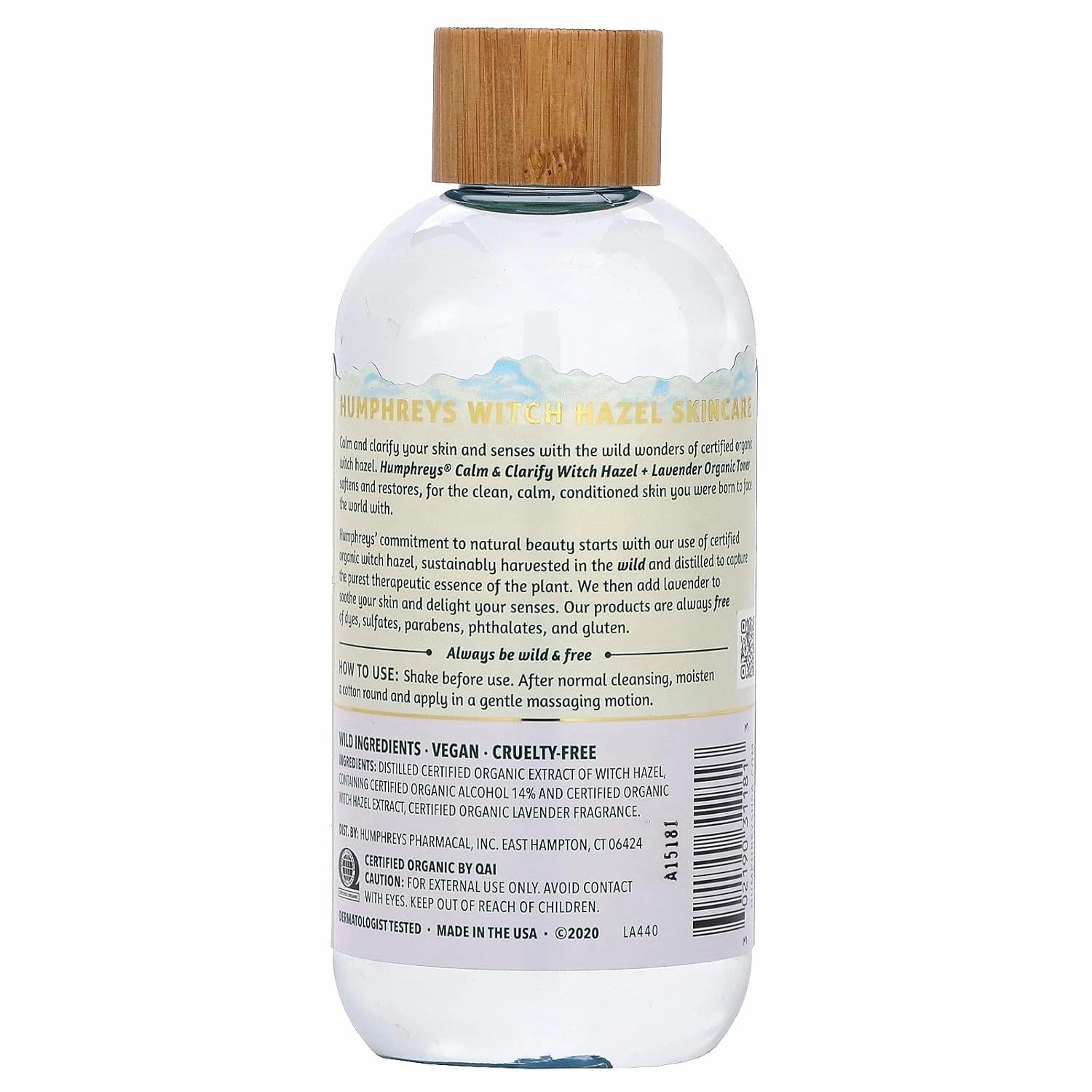 Humphreys Calm Clarify Witch Hazel   Lavender Organic Toner Fl Oz., 8 Ounce (Pack of 1)