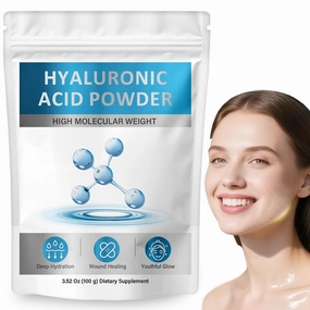 Hyaluronic Acid Powder, Hyaluronic Acid Serum for Face Skin Hydration and Anti-Aging, High Molecular Weight, DIY Skincare Serum and Cosmetics