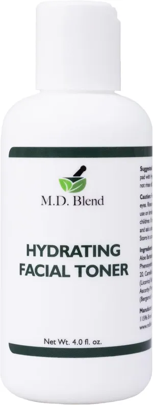 Hydrating Facial Toner | Deep Rejuvenation | Rid Skin of Impurities, Dirt, Dead Cells | Revitalizes & Soothes for Silky Smooth, Fresh Feel | Convenient Spray Mist - 4oz