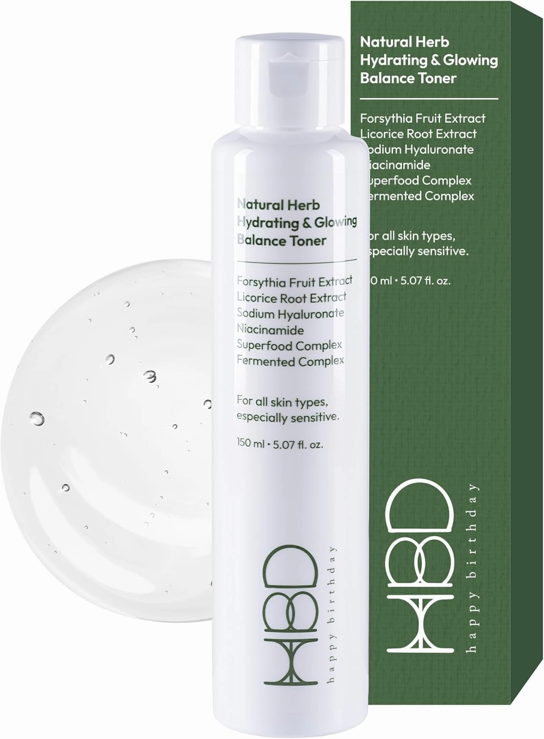 Hydrating & Brightening Face Toner with Niacinamide – Korean Glow-Boosting & Refreshing Essence – Lightweight, Non-Irritating, Alcohol-Free, 5.07 Fl Oz