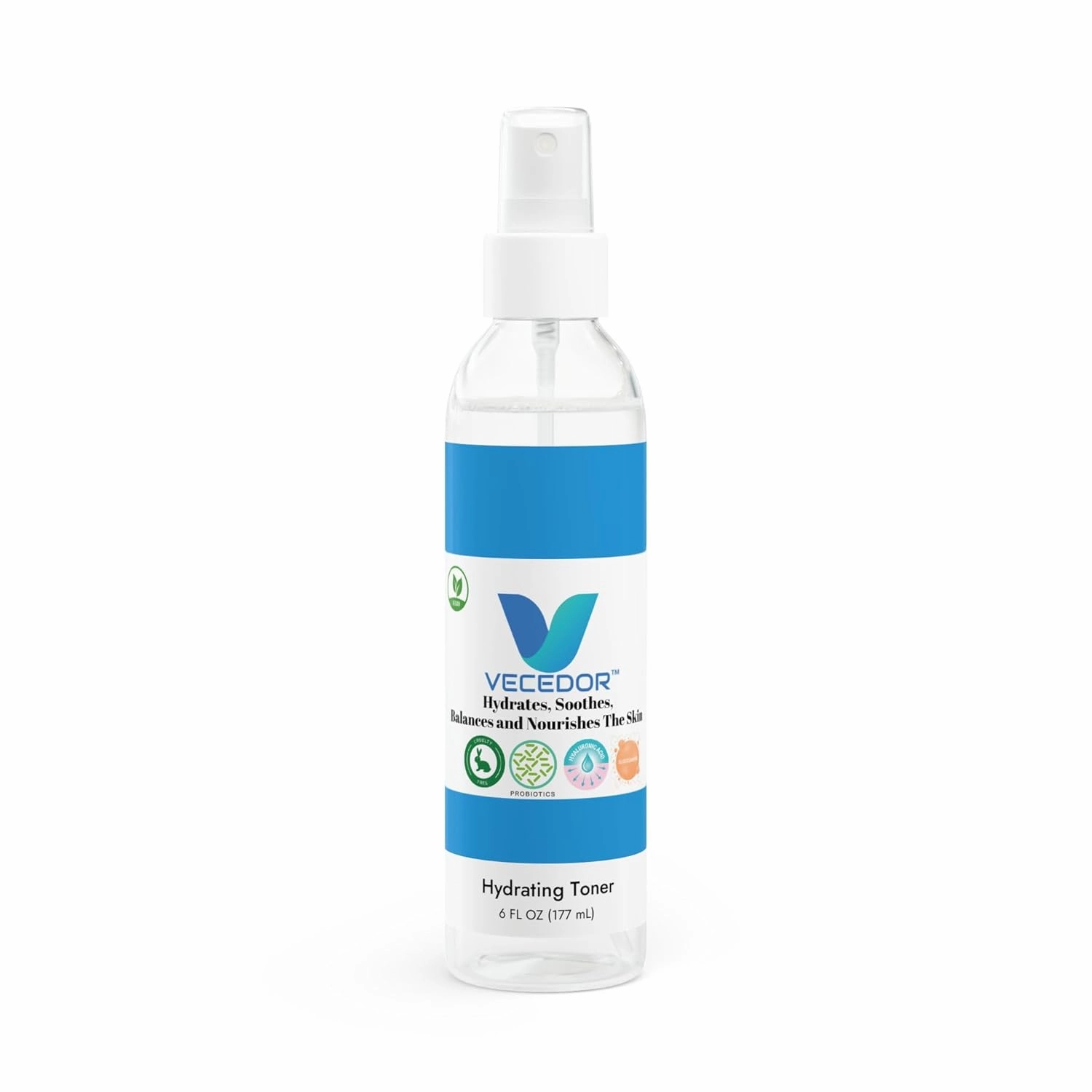 Hydrating Toner for Face – Moisturizing, Pore Minimizing & Refreshing Skin Care, Alcohol-Free, All Skin Types, 6oz