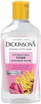 Hydrating Toner with Rosewater, Alcohol Free, 98% Natural Formula, 16 Fl Oz (Pack of 1)