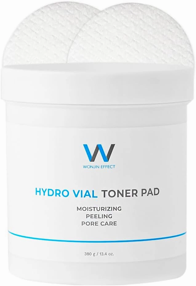 Hydro Vial Toner PAD 150 Pieces 13.4 fl Oz, Vegan, Pore Care, Skin Soothing, Hydrating, PHA & BHA, Tea Tree, Hyaluronic Acid, Panthenol, Lactobacillus Fermentation