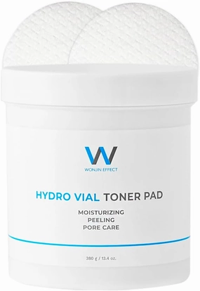 Hydro Vial Toner PAD 150 Pieces 13.4 fl Oz, Vegan, Pore Care, Skin Soothing, Hydrating, PHA & BHA, Tea Tree, Hyaluronic Acid, Panthenol, Lactobacillus Fermentation