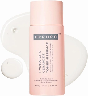 Hyphen 7% Ceramides-NMF Milky Face Toner Essence | 5% Glass Skin Blend of Rice Water, Oatmeal & Snow Mushroom Extracts |Hydrates & Nourishes| Alcohol Free Toner| for All Skin Types - 100ml