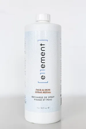 Hypochlorous Acid Spray - 1 L Refill – Acne Prone Skin – Eczema - Tattoo Aftercare – Piercing Aftercare – Saline Toner – Facial Cleanser – Lash Cleanser - All Natural Face and Skin Spray - e11ement
