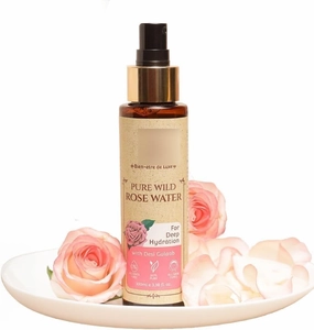 i. Essentials Luxurious Ayurvedic Pure Rose Face Mist, A Toner That's All Rose Oil & Purified Water Perfect for Dry Skin, Enhances Glow, Makeup Remover, 100ml Pure Chemical Free Face Mizzle