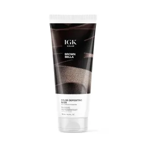 IGK Hair Gloss Toner & Color Depositing Mask | Chocolate Brown Semi-Permanent | Vegan   Cruelty Free | Brown Bella