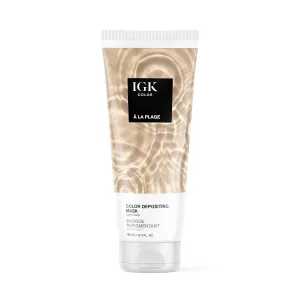 IGK Hair Gloss Toner & Color Depositing Mask | Light Sand Semi-Permanent | Vegan   Cruelty Free | A La Plage