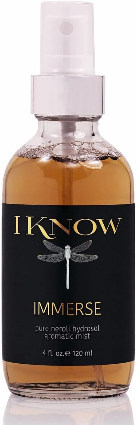 IKNOW IMMERSE Neroli Floral Water Hydrating Mist for Face, Aromatic Toner & Refreshing Floral Spray for Soothes and Balances Skin Tone, (4oz)