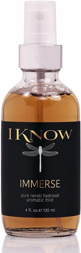 IKNOW IMMERSE Neroli Floral Water Hydrating Mist for Face, Aromatic Toner & Refreshing Floral Spray for Soothes and Balances Skin Tone, (4oz)