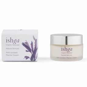 Ishga Anti-oxidant Marine Face Cream | Natural & Organic Skincare | Scottish Seaweed | Macadamia, Aloe Vera | Vegan, Cruelty-Free | 1.69fl oz (50ml)
