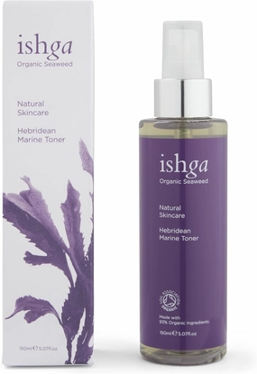 ishga Face Toner | Natural & Organic Skincare | Scottish Seaweed Extract | for All Skin Types | Marine Toner for Face | Cucumber, Aloe Vera, Mandarin Red | Vegan, Cruelty-Free | 5.07fl oz (150ml)