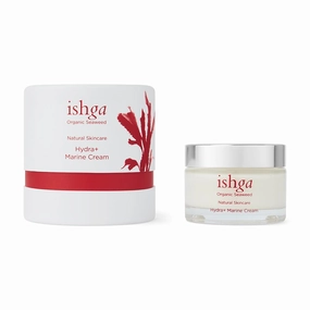 Ishga Hydra  Marine Cream | Hyaluronic Acid & Scottish Seaweed | Natural & Organic Skincare | Vegan, Cruelty-Free | 1.69fl oz (50ml)