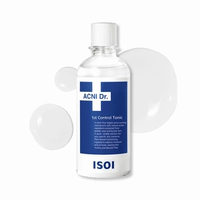 ISOI ACNI Dr. 1st Control Tonic, Plant-Based Soothing Formula for Oily & Sensitive Skin, Total Sebum Care & Refreshing Hydration with Cooling Effect, Korean Skin Care (4.39 fl.oz, 130ml)