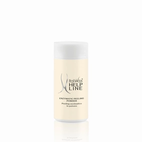 Italwax Help Line Enzymatic Peeling Powder 1.06 oz (30g) – Gentle Facial Exfoliant with Papain and Bromelain – Pre-Waxing Skincare – For Professional and Home Use