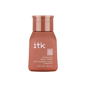 ITK Hydrating Hyaluronic Acid Milky Face Toner for Dry Skin   Redness with Green Tea   Squalane - Prep, Tone   Calm Skin for Women - Soothing Vegan Moisturizing Facial Toner - 5 oz.