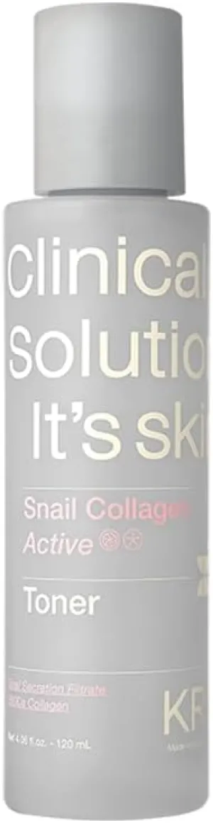 It'S SKIN Snail Collagen Active Toner 4.05 Fl Oz, Hydrating & Firming Facial Toner with Snail Mucin, Dual Collagen, and PHA – Pore-Refining, Gentle Formula for Smooth Skin, Korean Skincare