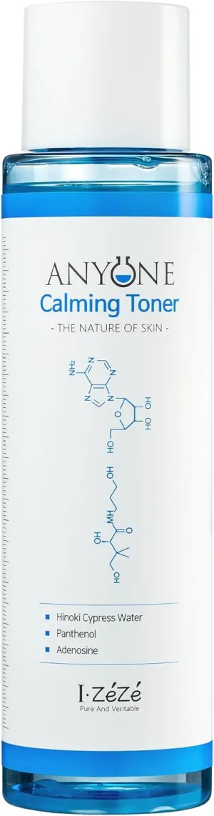 IZEZE Anyone Calming Toner 5.07 fl.oz, 150ml l Hyaluronic Acid for Face, Hydrating, Korean Skin Care Toner, Cypress Water, Dry Skin, Deep Moisturizing