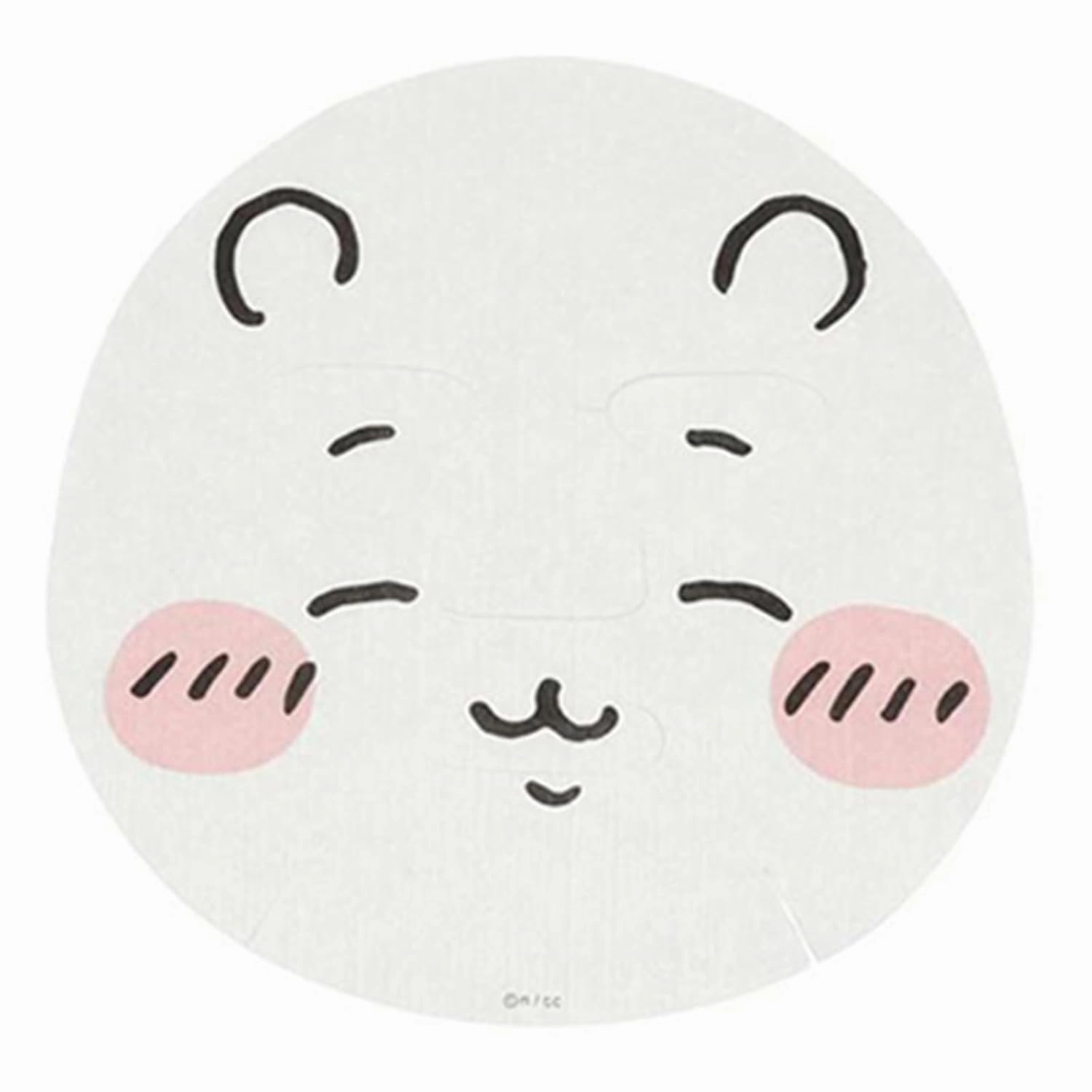 Japanese Style Facial Sheet Mask for Skin Care Kawaii Face Mask 1 piece,Animal Character Package Face Mask Pack with Hydrating Vitamin C derivative moisturizing CICA (68311)