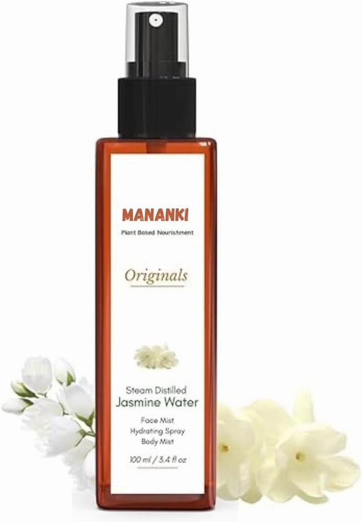 Jasmine Water Face Mist, Steam Distilled, 3.4 fl oz, Hydrating Body Spray