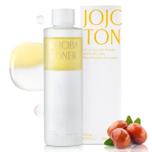 Jojoba Toner for Face - 100% Organic Jojoba Oil with Wild Strawberry, Hydrating and Nourishing Face Toner for Glowing, Healthy-Looking Skin, 6.76oz (200ml)