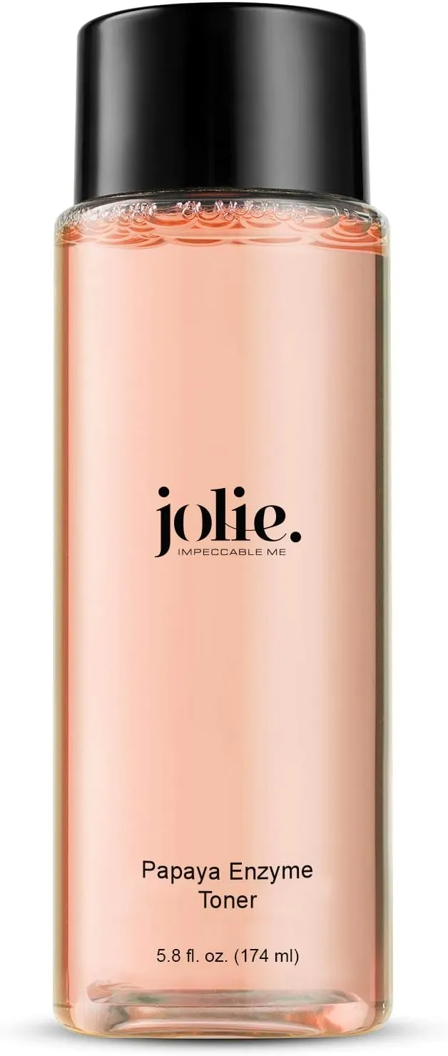 Jolie Papaya Enzyme Toner - Alcohol-Free Toner W/Papaya Extract - Clarify & Renew -Stimulate Cell Circulation - Non-Drying - No Irritation - All Skin Types - 5.8 oz.