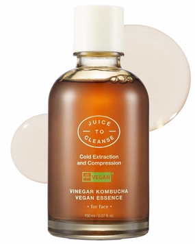 JUICE TO CLEANSE Vinegar Kombucha Vegan Essence – Korean Toner - Hydrating Milkd Exfoliating Facial Skin Care with PHA, LHA, AHA