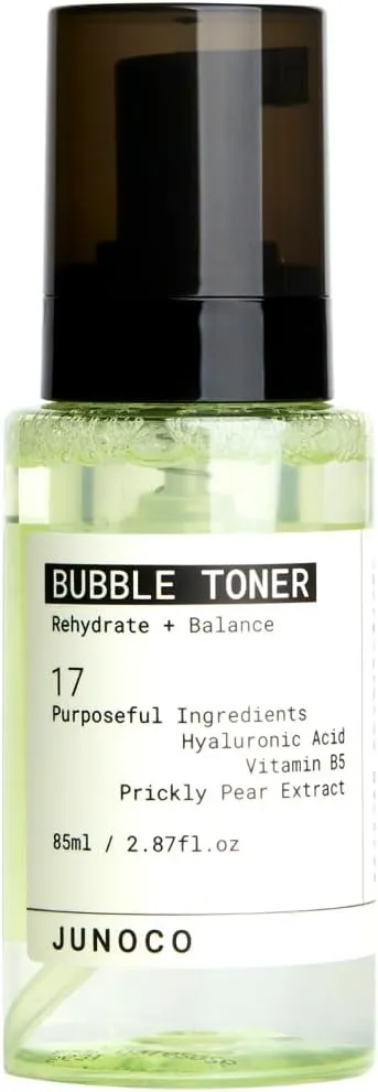 JUNO & Co. Bubble Toner for Face Rehydrating and Balancing Facial Toner 85ml/2.87 Fl Oz