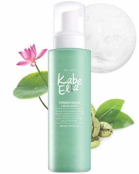KabeElla Fermentation Crema Toner, Anti-Aging & Moisture Boosting Bubble Type Toner with Green Coffee Bean, Pore Refining and Refreshing, Oil and Moisture Balancing, 4.73 fl.oz.