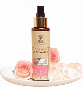 Khadi Essentials Luxurious Ayurvedic Pure Rose Face Mist, A Toner That's All Rose Oil & Purified Water Perfect for Dry Skin, Enhances Glow, Makeup Remover, 100ml Pure Chemical Free Face Mizzle
