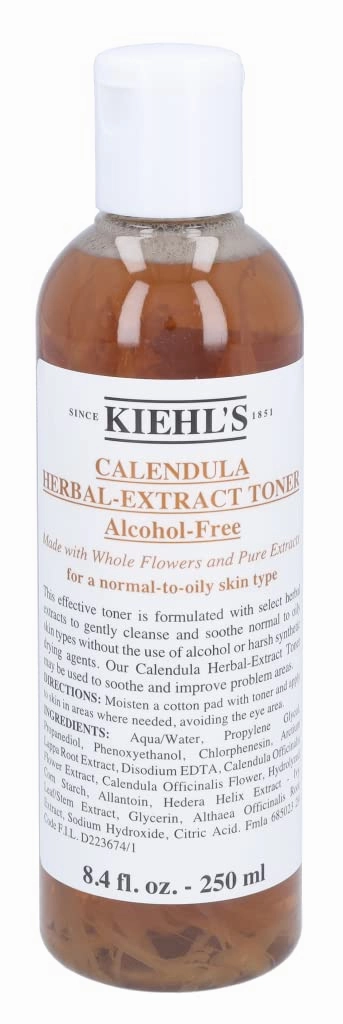 Kiehl's Calendula Herbal Extract Alcohol-Free Toner, Soothing Facial Toner for Normal to Oily Skin, Visibly Reduces Redness & Oil, Improves Skin Texture, Paraben-Free, Fragrance-Free, Non-acnegenic
