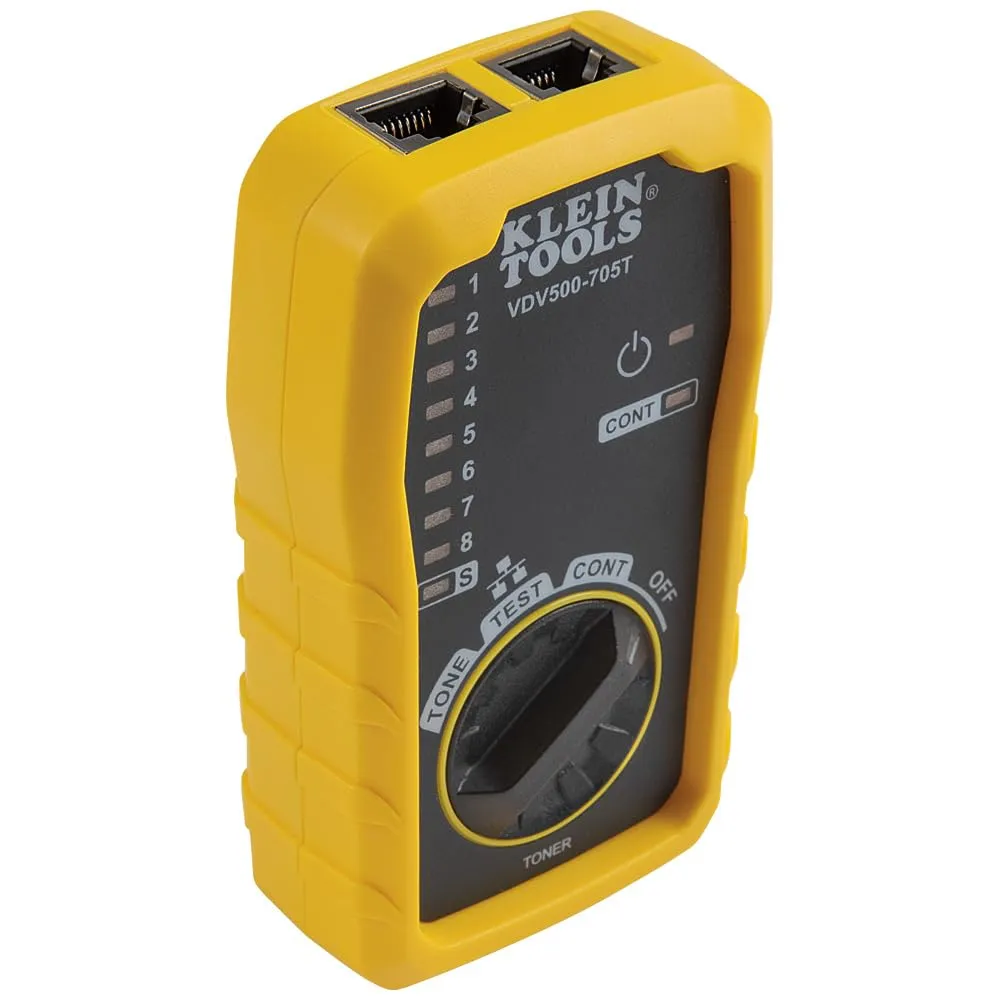 Klein Tools VDV500-705 Wire Tracer Tone Generator and Probe Kit for Ethernet, Internet, Telephone, Speaker, Coax, Video, and Data Cables RJ45, RJ11, RJ12