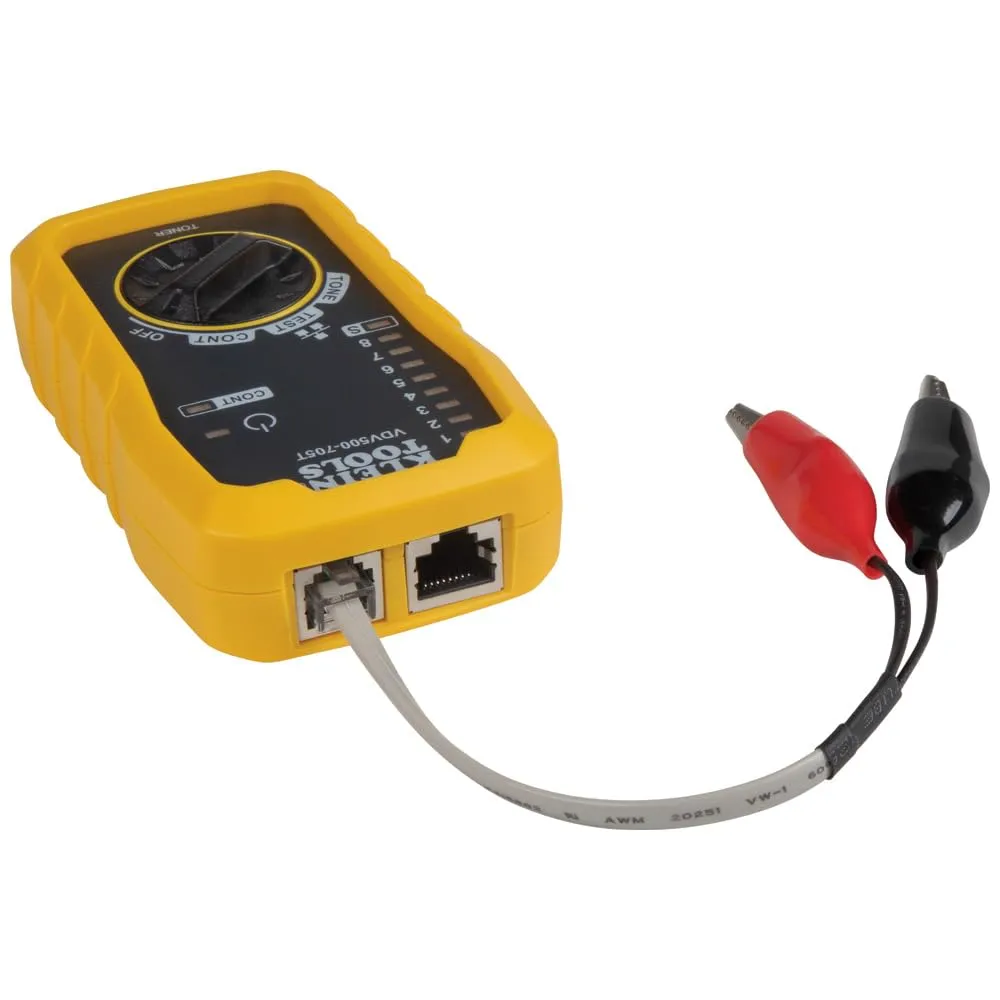 Klein Tools VDV500-705 Wire Tracer Tone Generator and Probe Kit for Ethernet, Internet, Telephone, Speaker, Coax, Video, and Data Cables RJ45, RJ11, RJ12