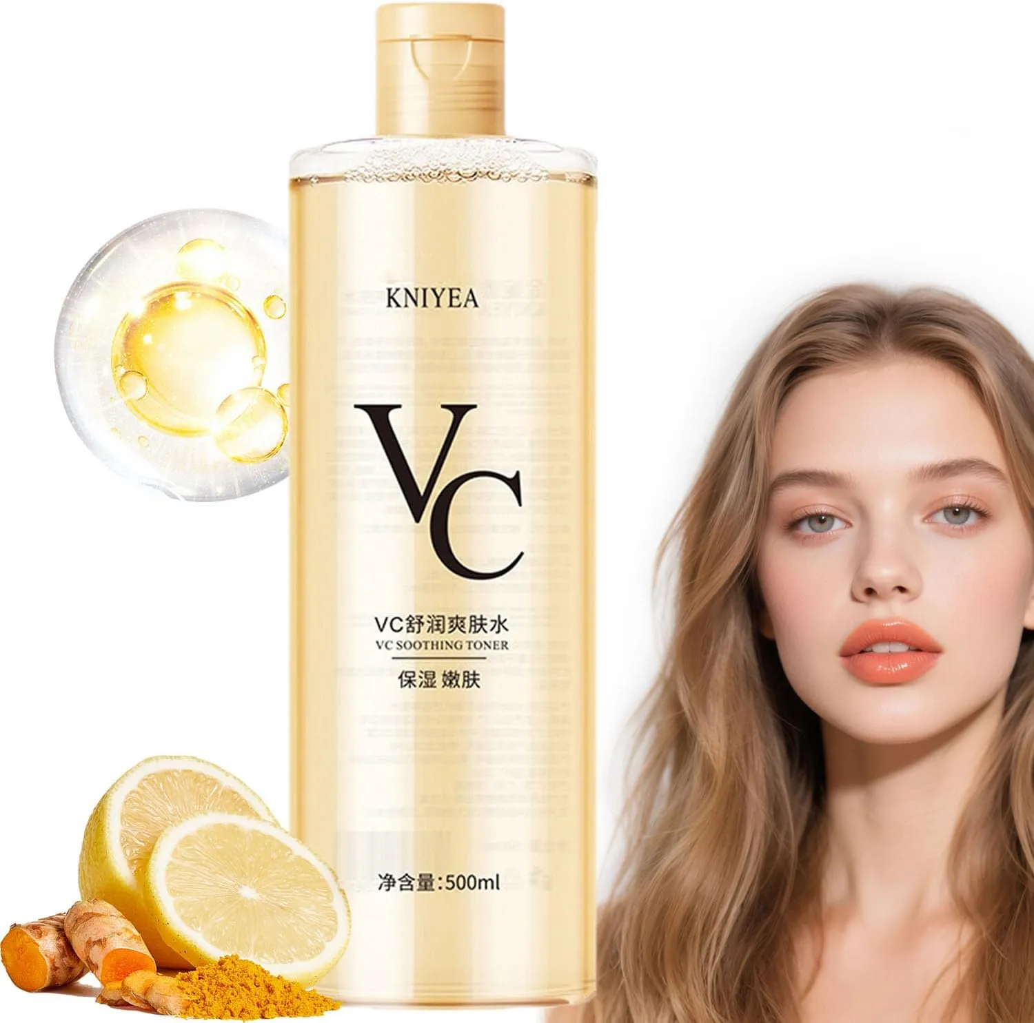 Kniyea Vc Toner, Vc Toner Korean, VcToner Intensive Whitening, Kniyea VcSoothingToner, VcToner Vitamin C, VcToner Face,Vitamin C MoisturizingToner, Refreshing Hydrating Rejuvenating (1)