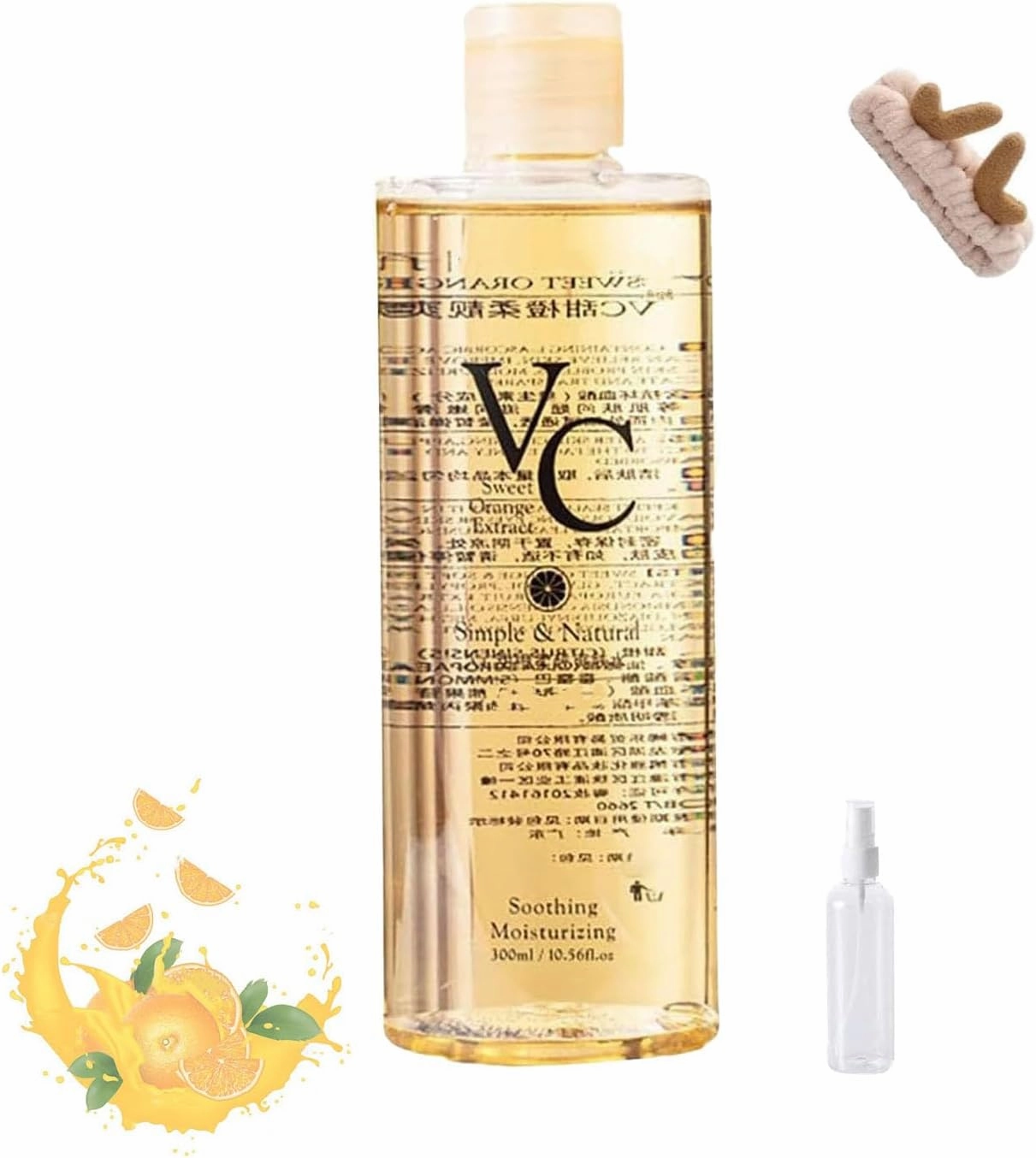 Kniyea Vc Soothing Toner,Kniyea Vc Toner,VcToner Korean,Vc Sweet Orange Extract,Sweet Orange Essential Oils,Moisturizer Serum,Refreshing Hydrating Rejuvenating Wet Compress Moisturizing Water (300ML)
