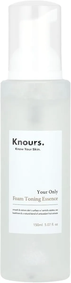 Knours. Your Only Soothing Essence Foam Toner, Soothing & Skin Rejuvenating with Centella (150ml 5.07 fl. oz.) Korean Skincare K-Beauty